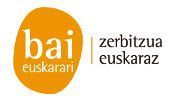Logo Bai Euskarari, zerbitzua euskaraz